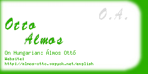 otto almos business card
